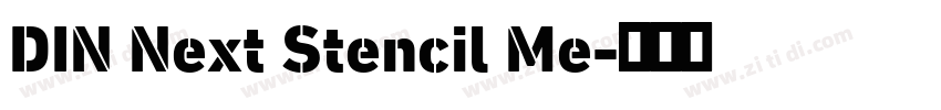 DIN Next Stencil Me字体转换